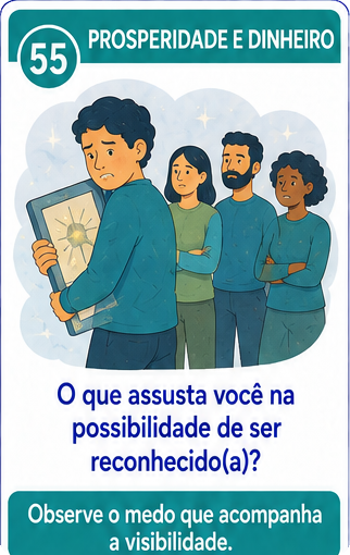 Carta da área Prosperidade e dinheiro das +100 Cartas de Desbloqueio Emocional